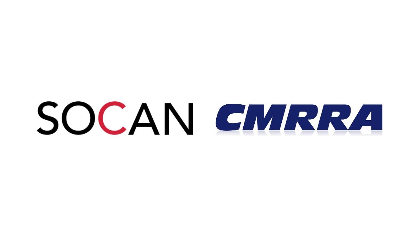 SOCAN and CMRRA logos together